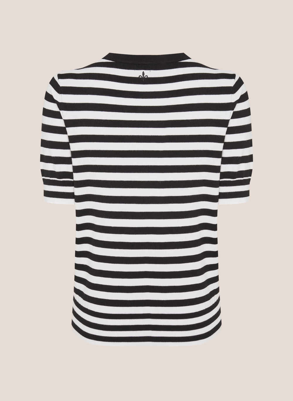 Blusa Tricot Listrada Mara Dudalina Feminina com Botões Frontais