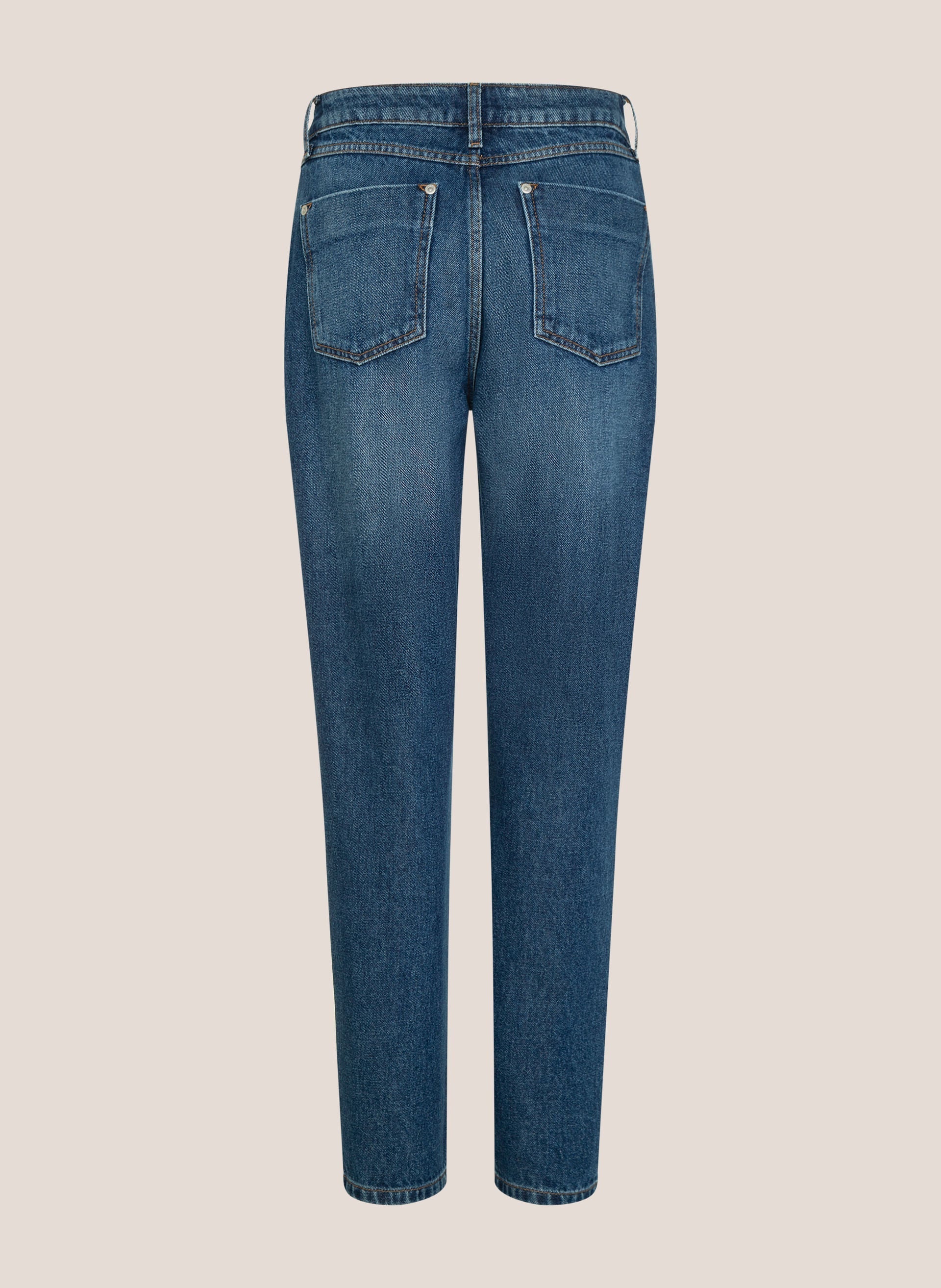 Calça Jeans Mom Feminina Dudalina Five Pockets Jeans Médio Confortável