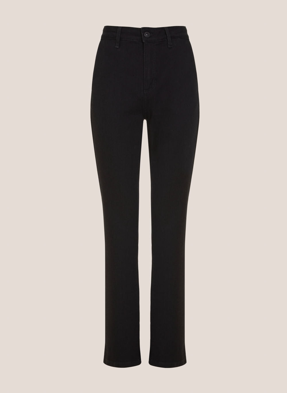 Calça Jeans Feminina Reta Poliana Dudalina Jeans Black Escuro Elegante