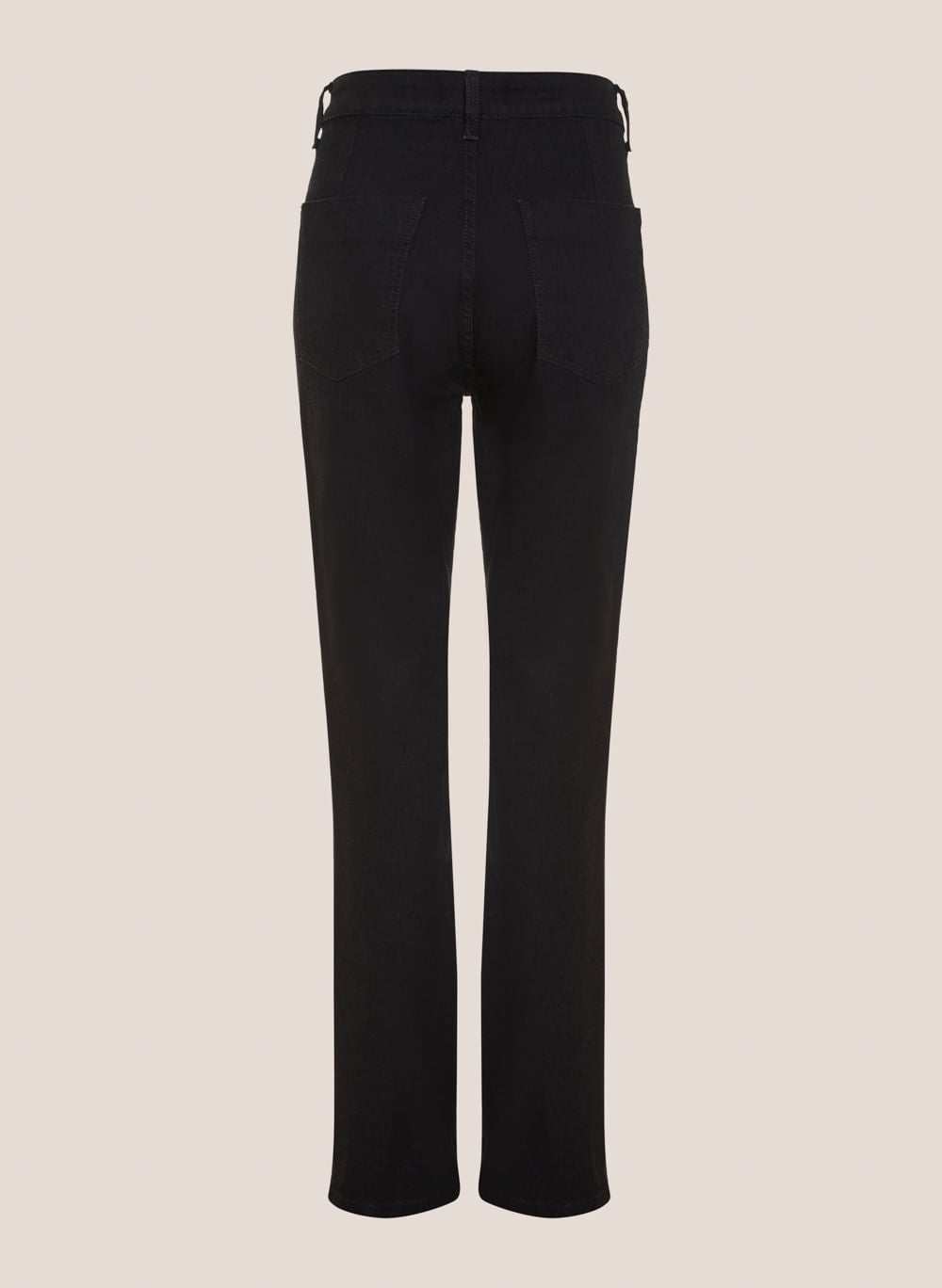 Calça Jeans Feminina Reta Poliana Dudalina Jeans Black Escuro Elegante