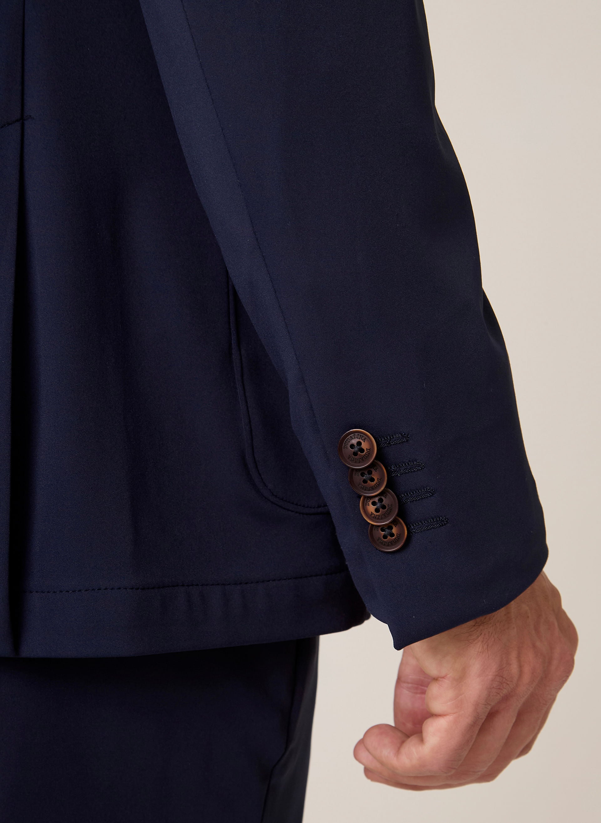 Blazer Masculino Tech Malha Performance Azul Marinho Confortável