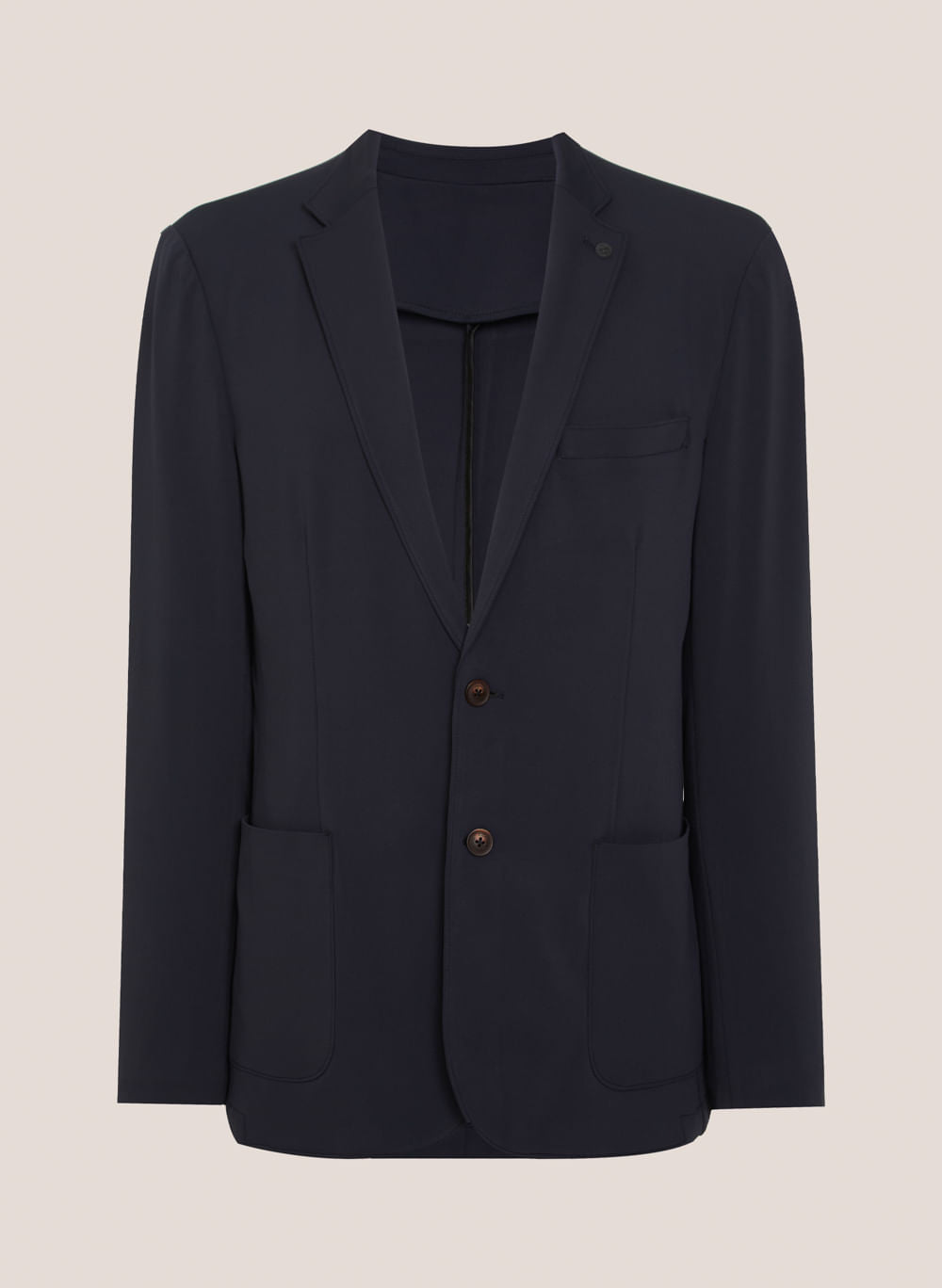 Blazer Masculino Tech Malha Performance Azul Marinho Confortável
