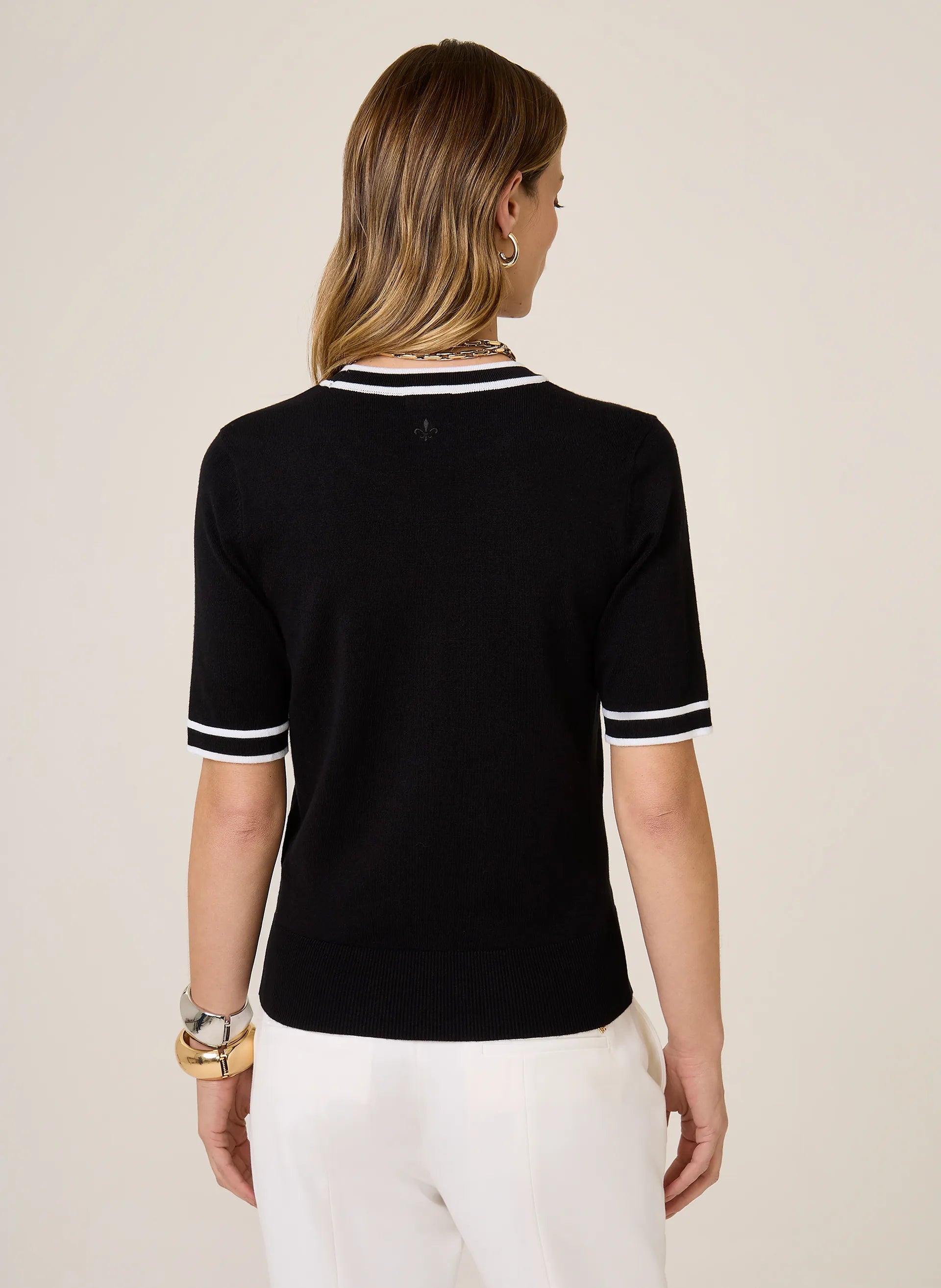 Camiseta Tricot Mara Dudalina Feminina