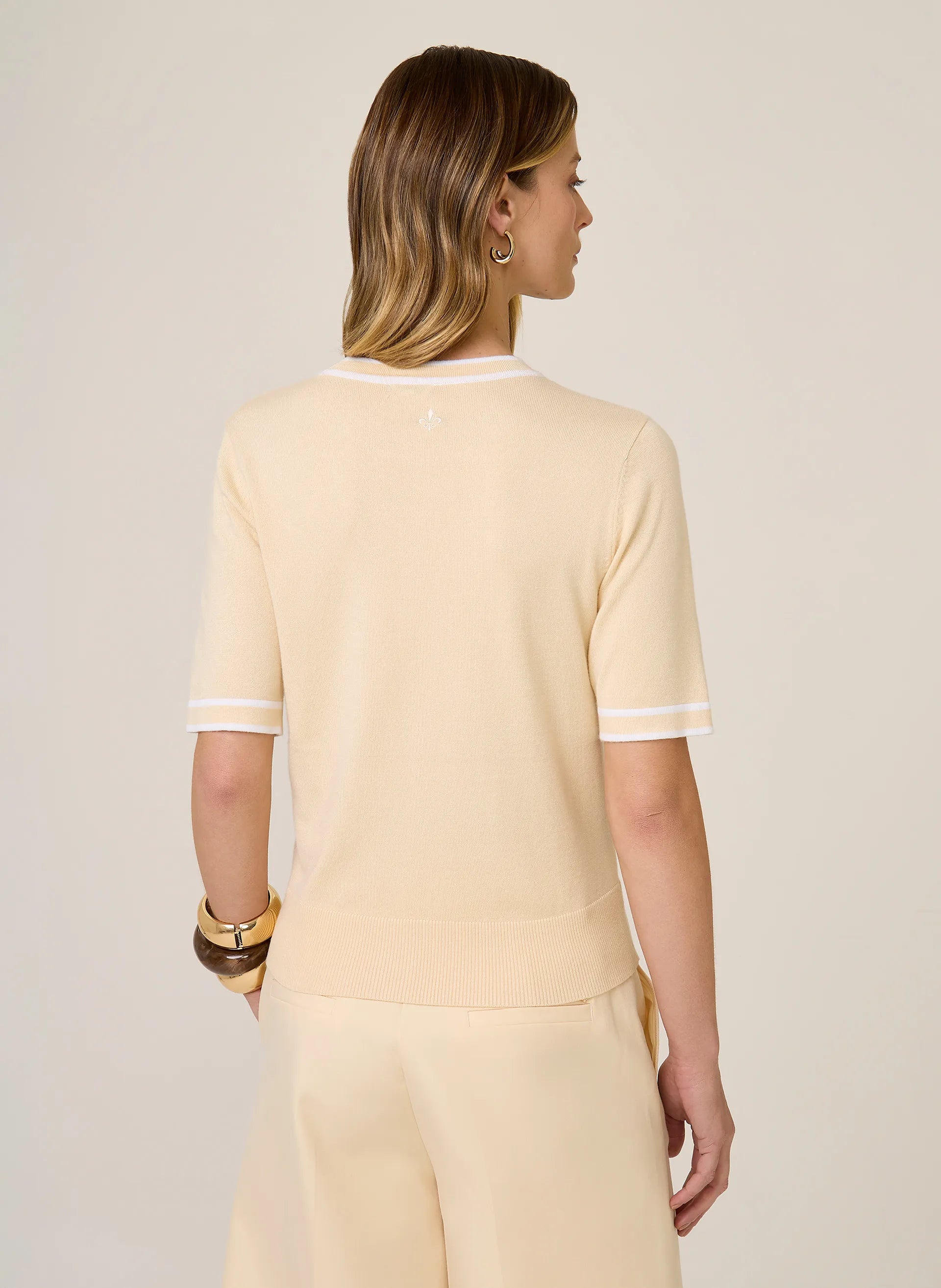 Camiseta Tricot Mara Dudalina Feminina