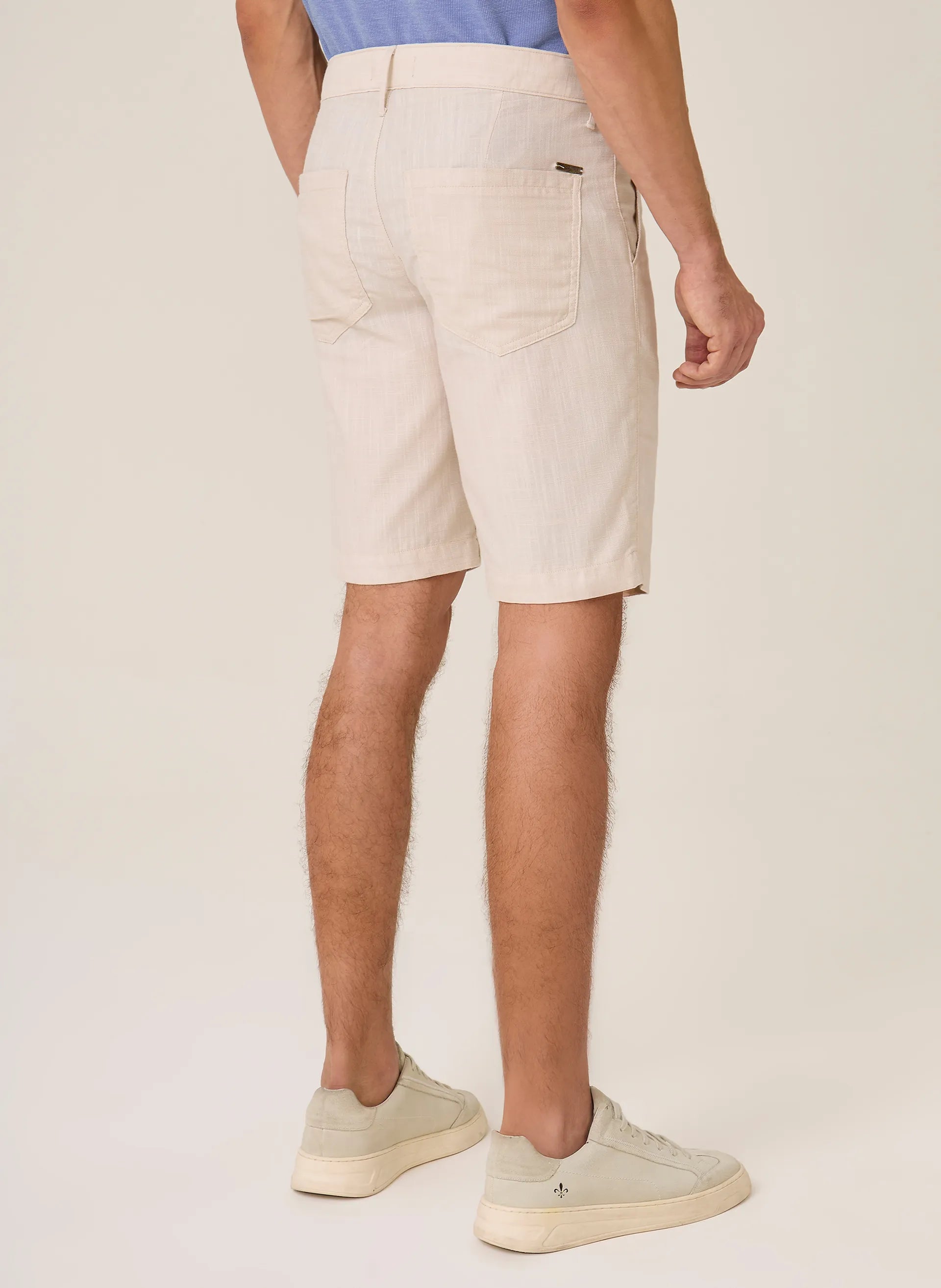 Bermuda Slim Fit Textura Dudalina Masculina