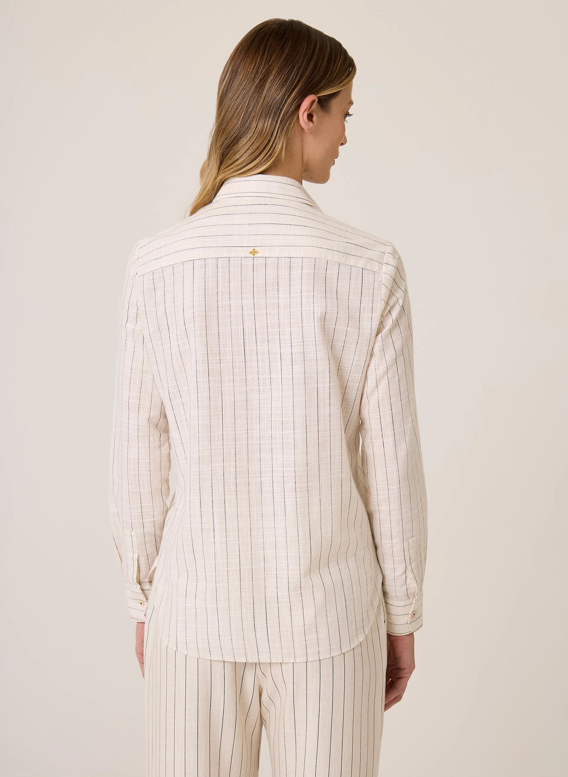 Camisa Slim Fit Listrada Dudalina Feminina