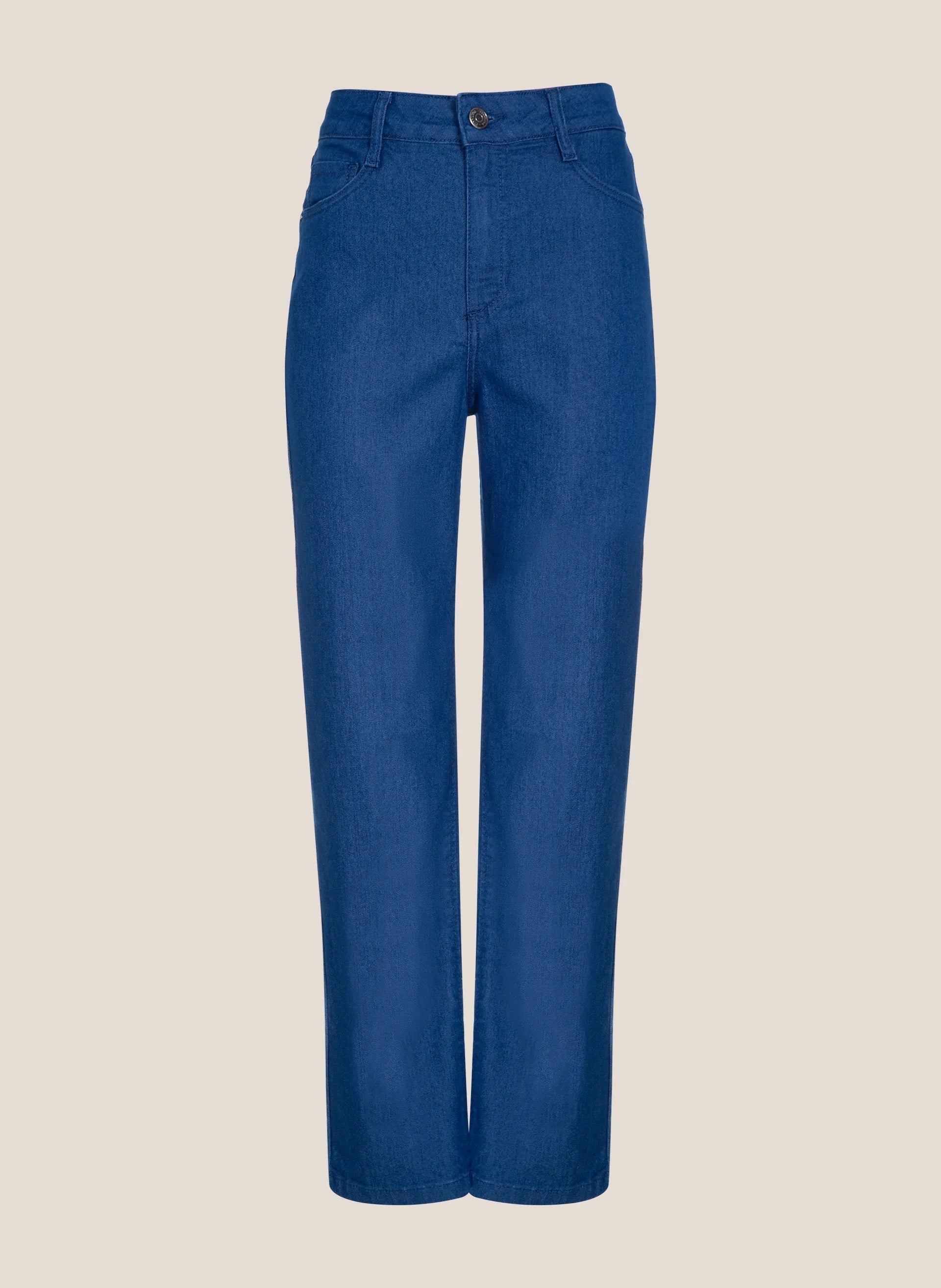 Calça Jeans Reta Cropped Dudalina Feminina