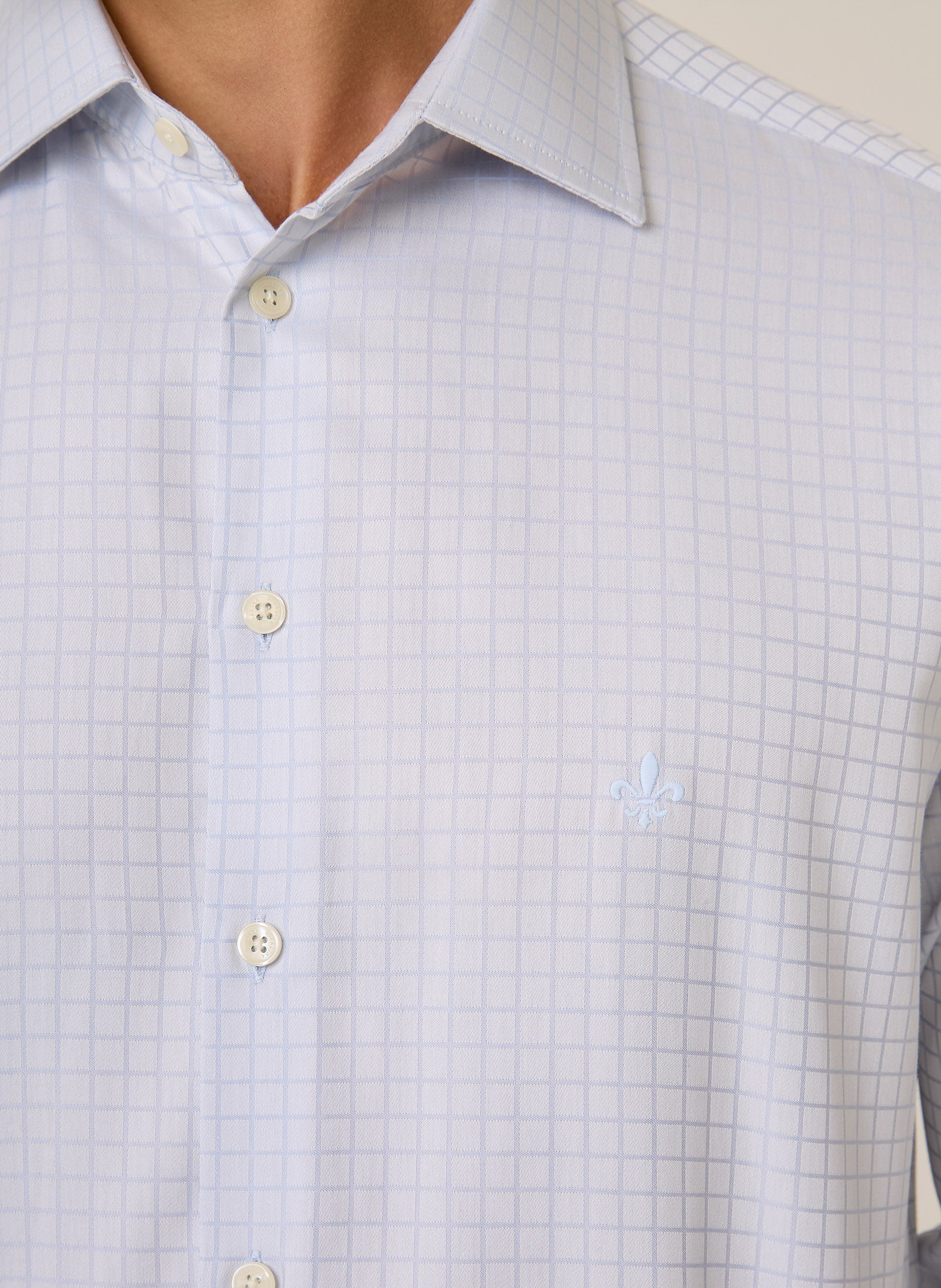 Camisa Masculina Comfort Fit Alwaysfres Azul Claro Dudalina