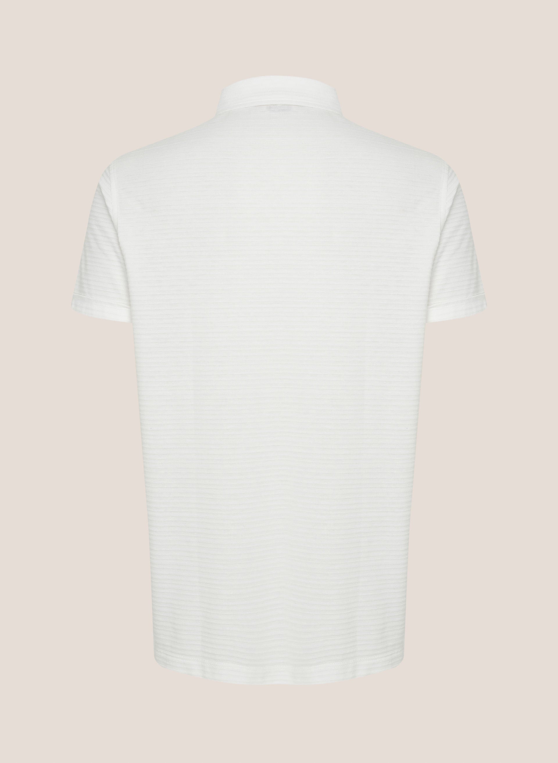 Polo Masculina Regular Fit Listras Textura Conforto e Estilo