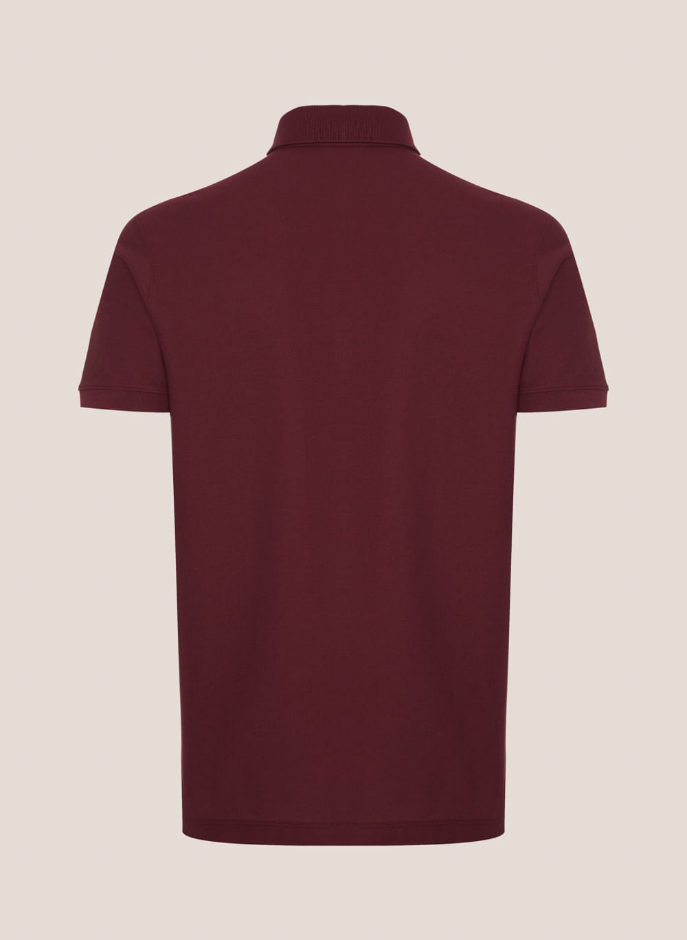Polo Regular Fit Lisa Pima Essentials Masculina Vermelha Elegante