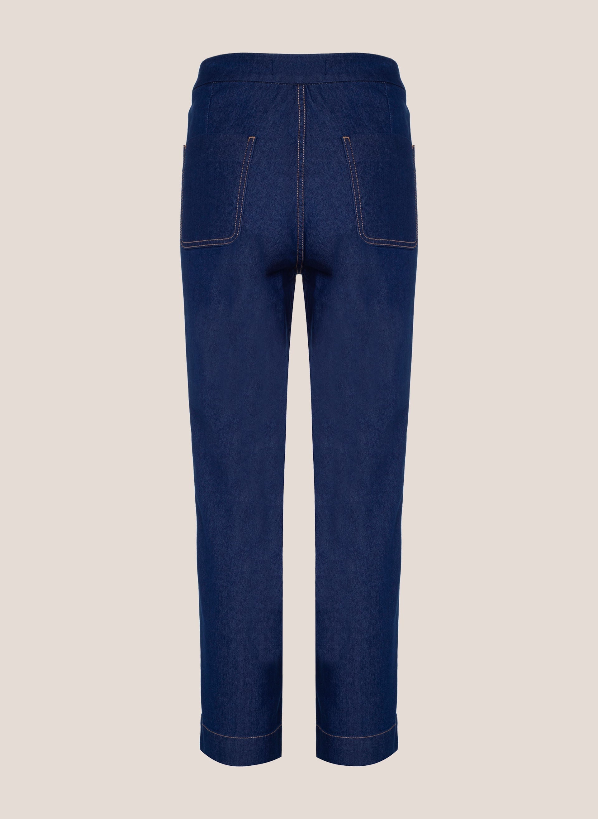 Calça Jeans Reta Priscila Feminina Jeans Médio Conforto Estilo