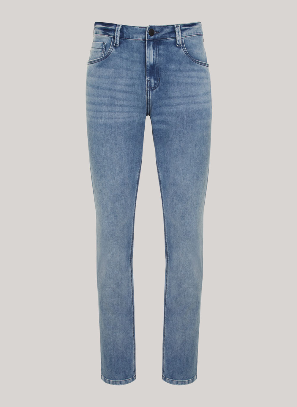 Calça Jeans Slim Fit Masculina Dudalina Jeans Médio Confortável