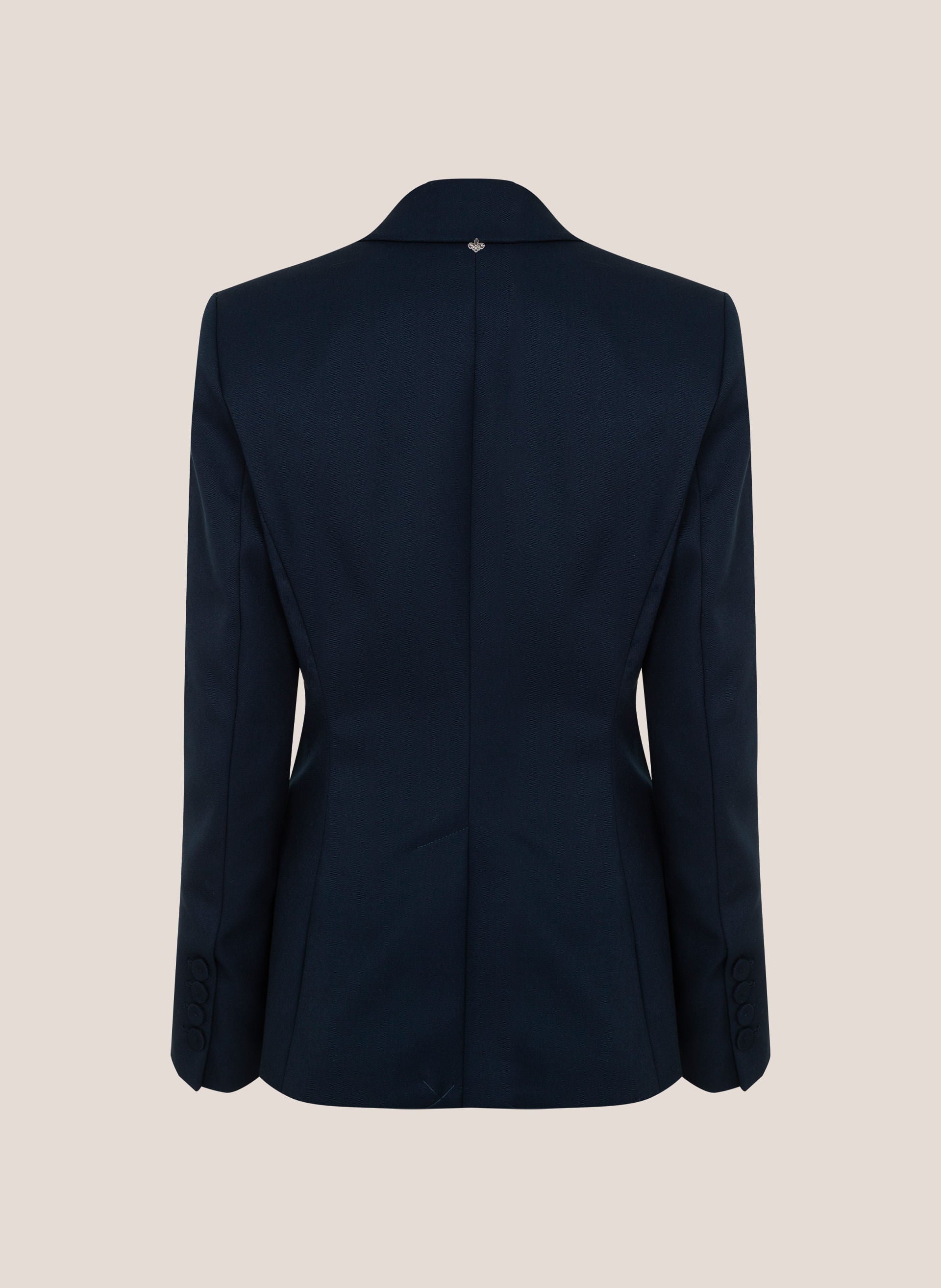 Blazer Slim Feminino Azul Marinho com Modelagem Elegante Dudalina