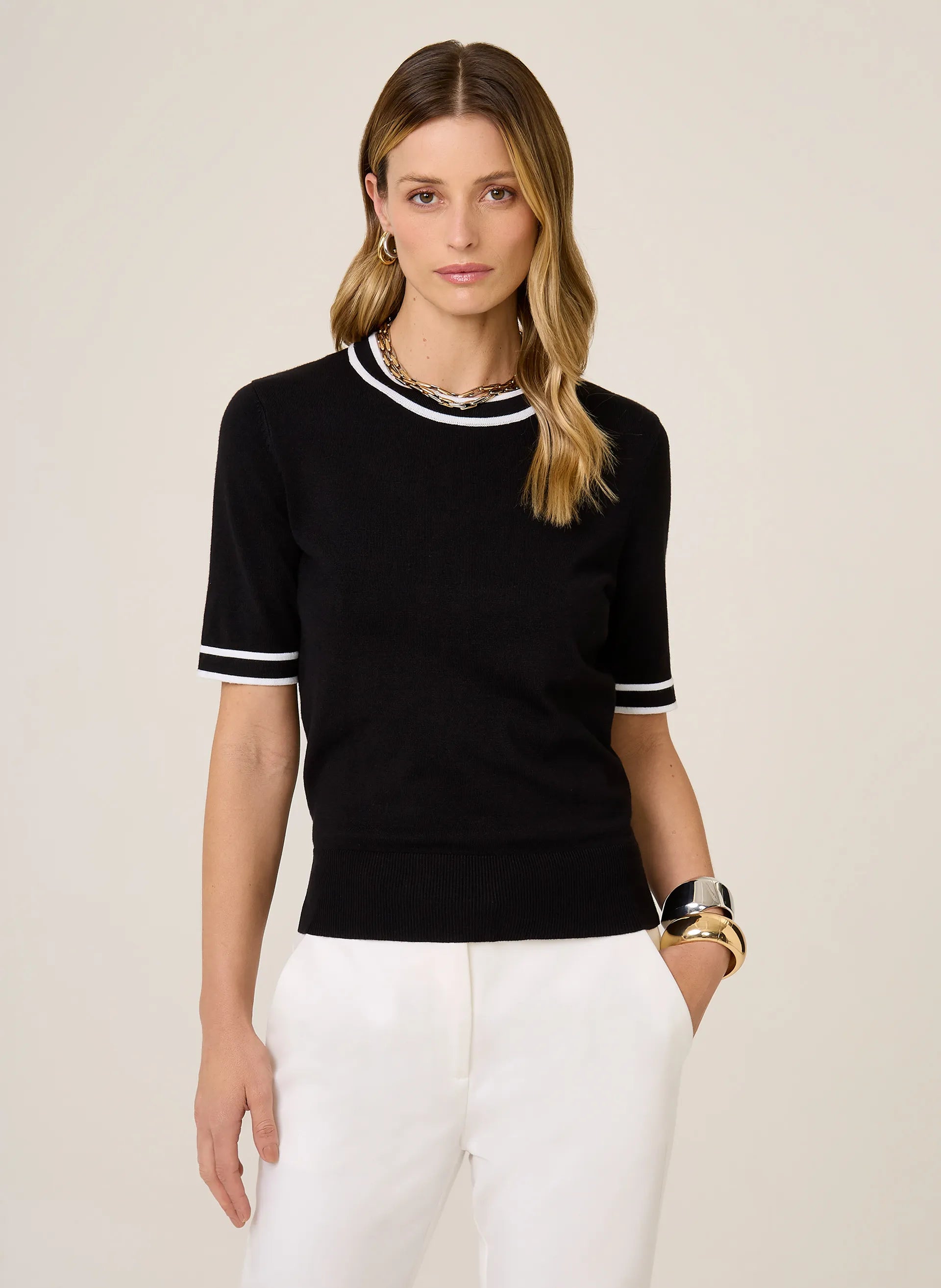 Camiseta Tricot Mara Dudalina Feminina