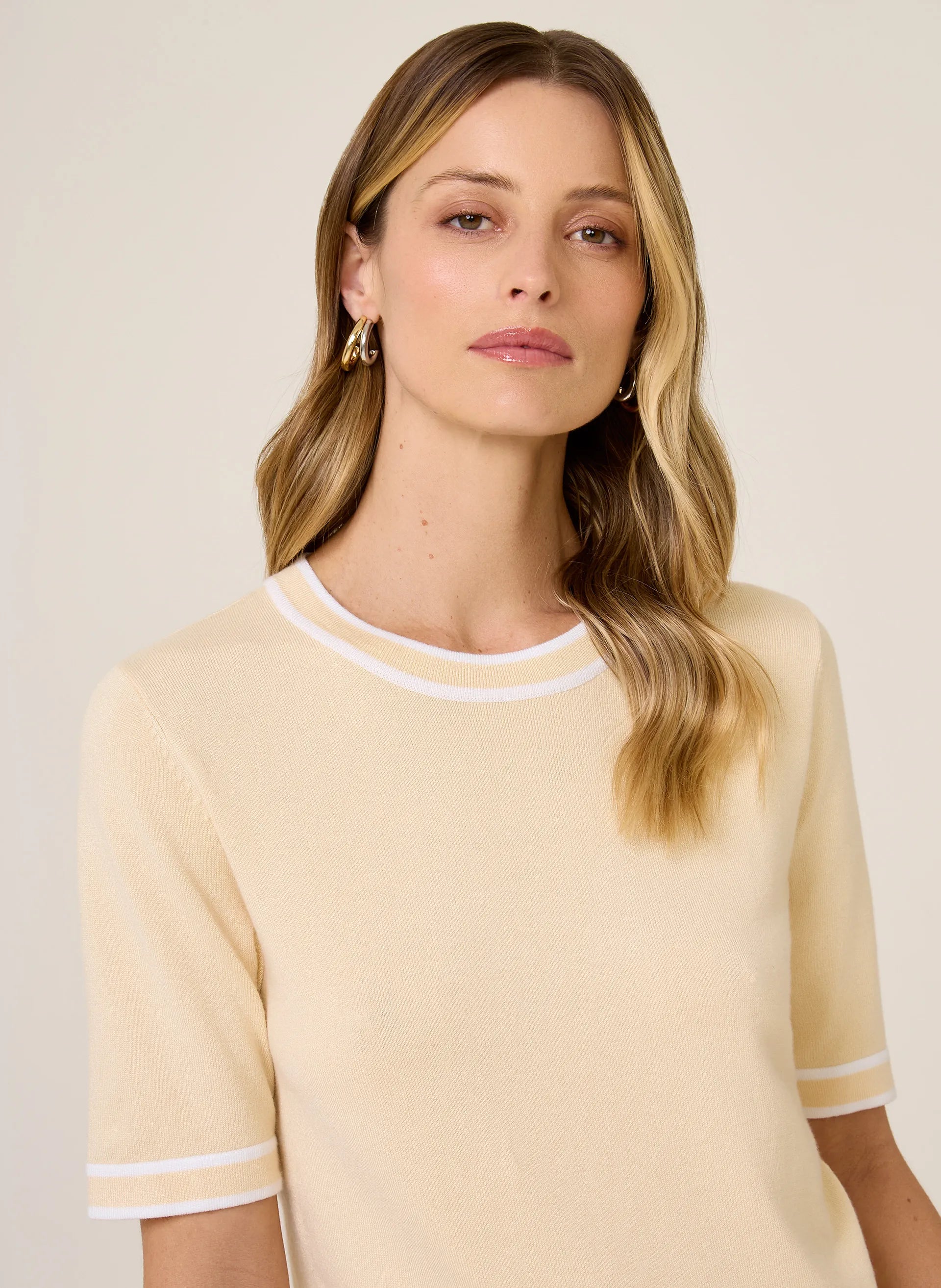 Camiseta Tricot Mara Dudalina Feminina