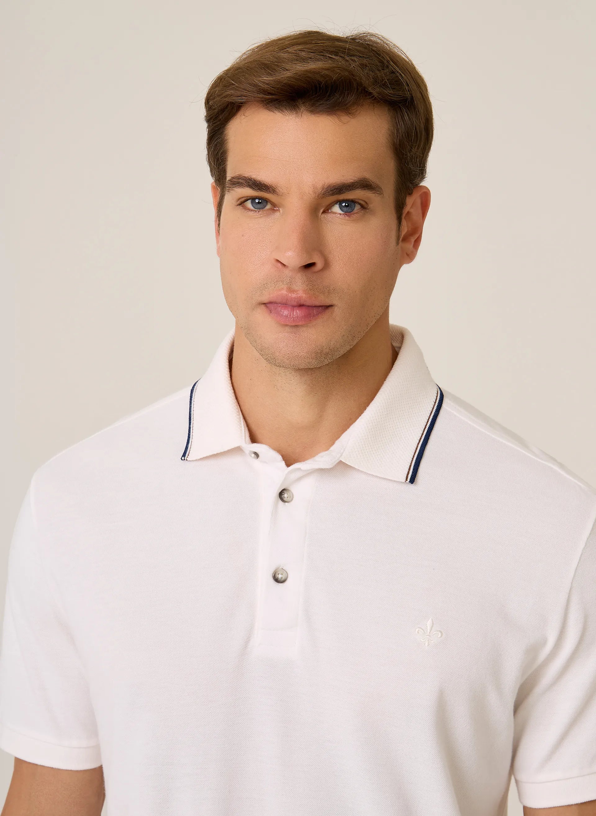 Polo Regular Fit Gola Favo Frisos Dudalina Masculina