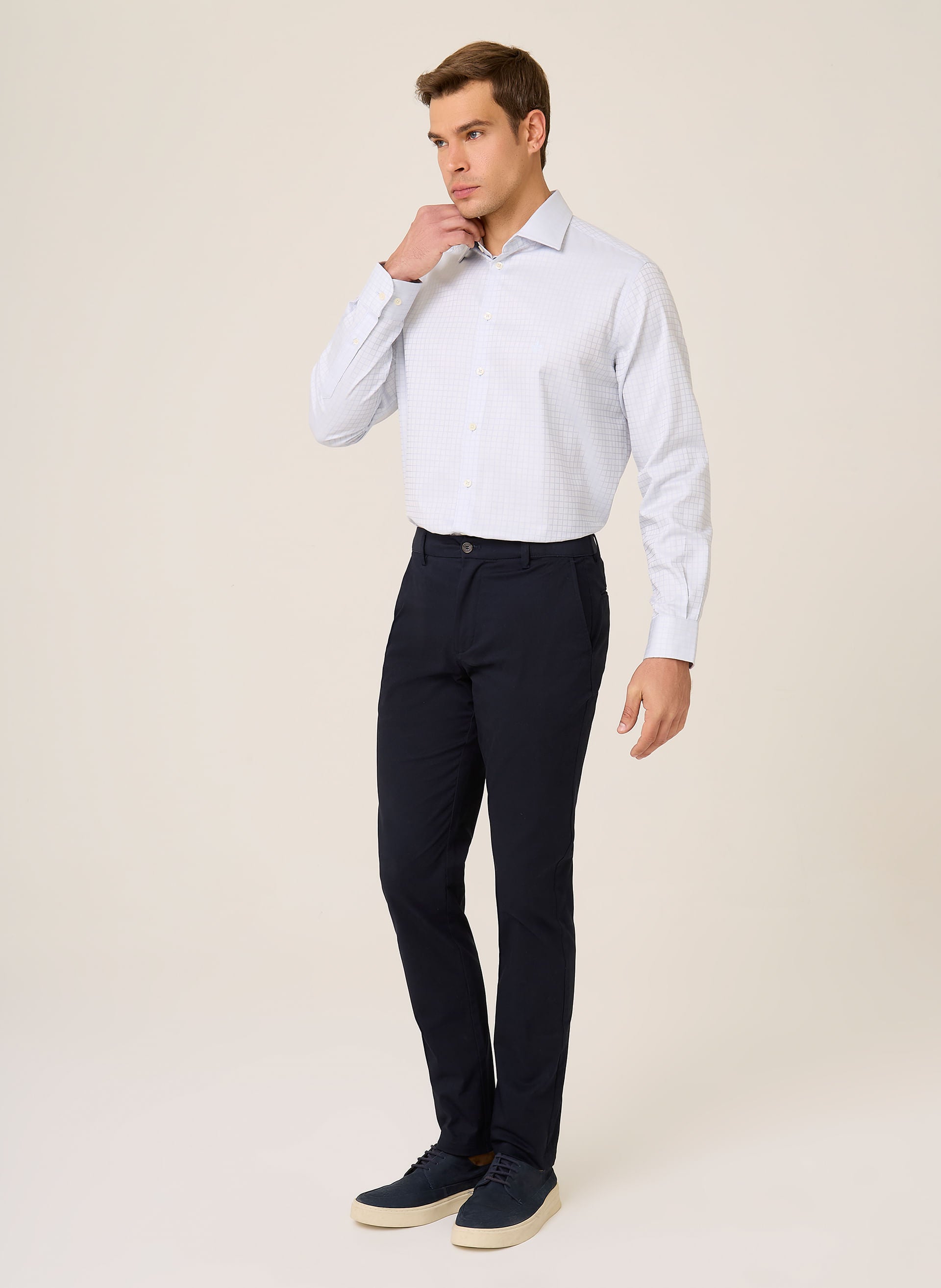 Camisa Masculina Comfort Fit Alwaysfres Azul Claro Dudalina