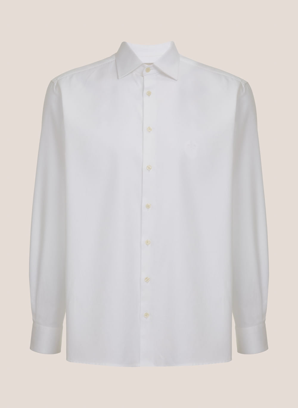 Camisa Masculina Comfort Fit Thermocont Branco Algodão Premium