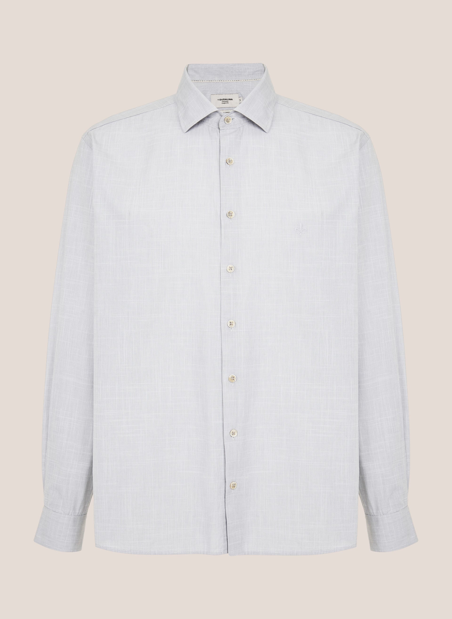 Camisa Comfort Fit Lisa Masculina Verde Algodão Premium Dudalina