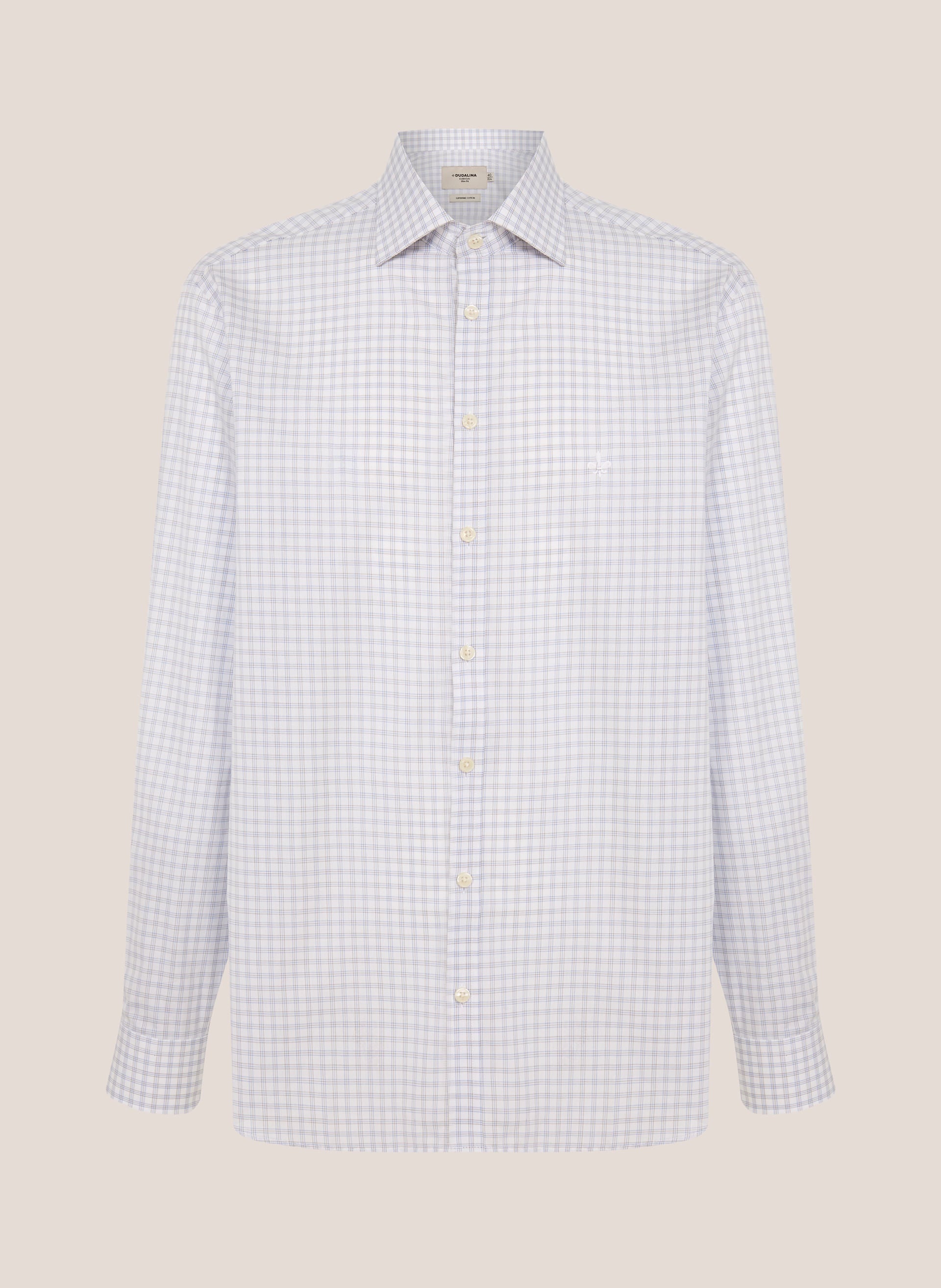 Camisa Comfort Fit Xadrez Masculina de Algodão Premium Dudalina