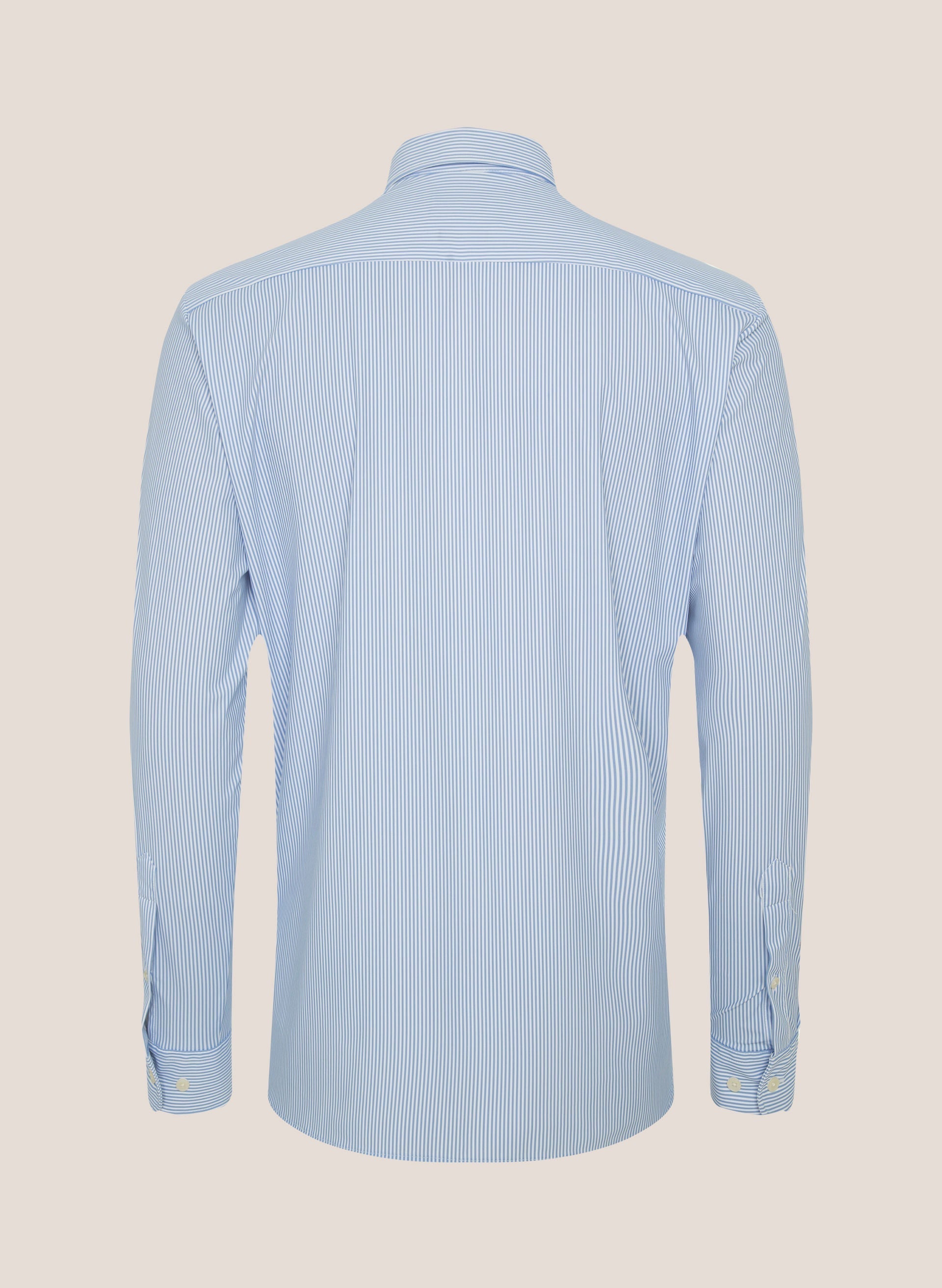 Camisa Masculina Comfort Fit Performance Azul Claro Manga Longa