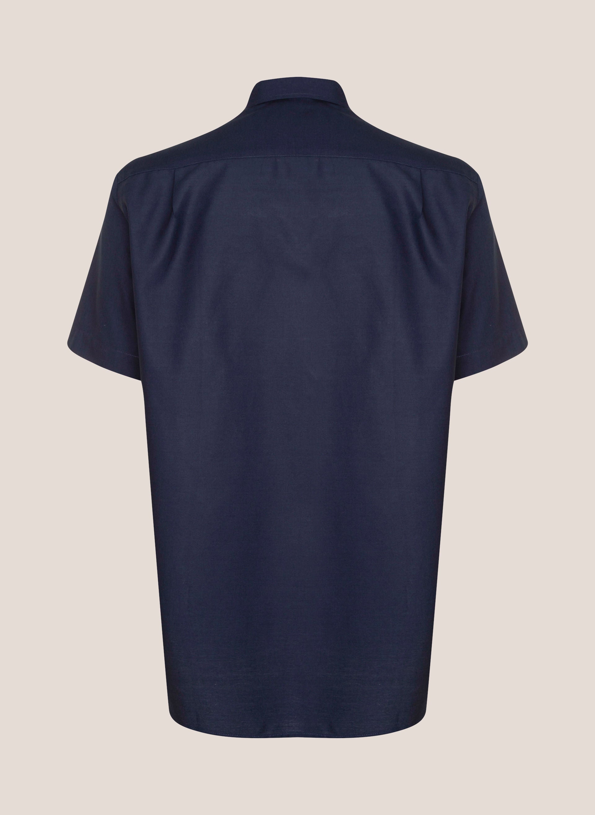 Camisa Comfort Fit Lisa Masculina Azul Marinho Confortável