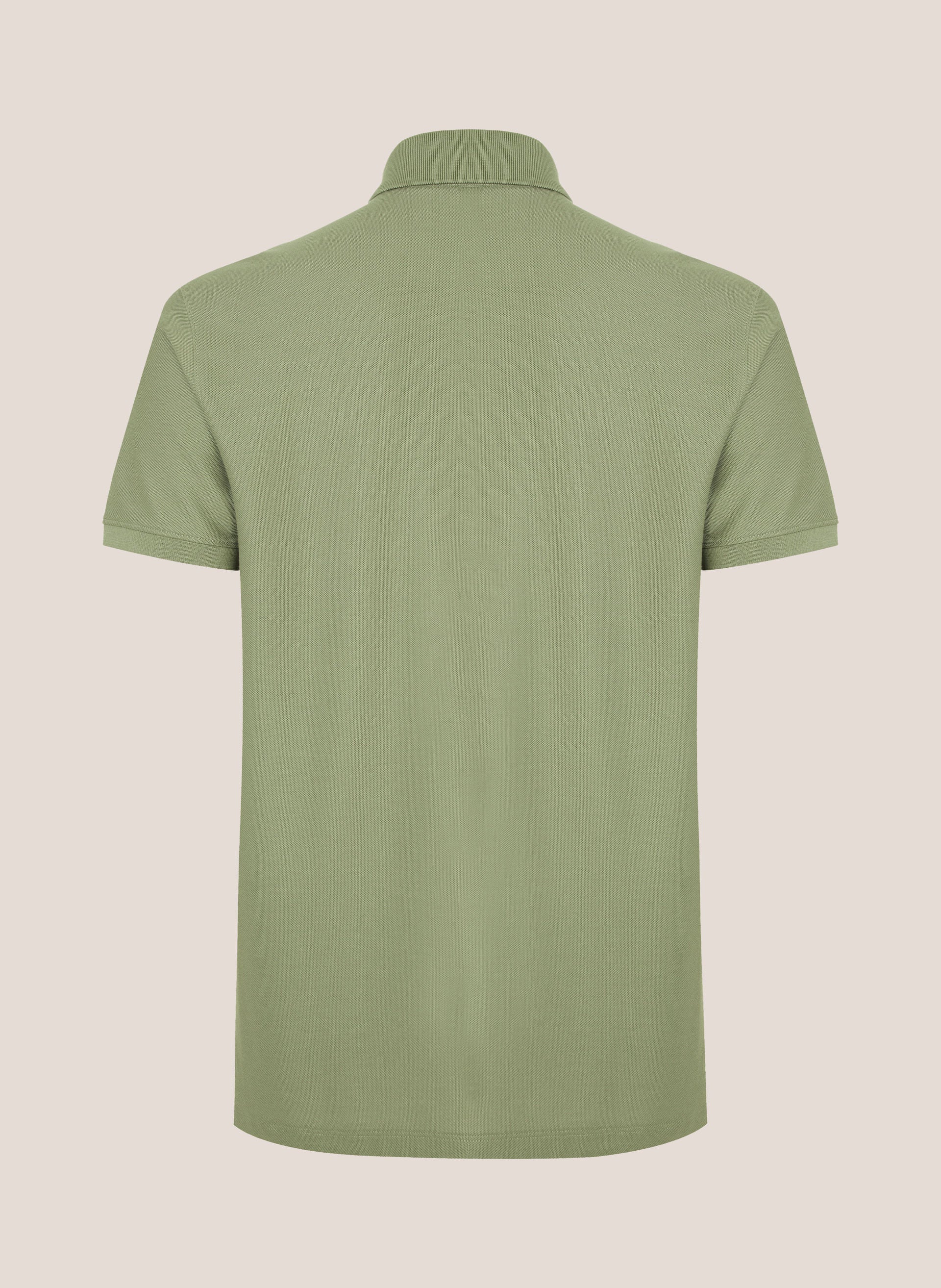Polo Masculina Regular Fit Lisa Algodão Pima Verde Médio Dudalina